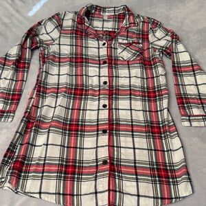 Wondershop Red and White Plaid Nightgown- Small